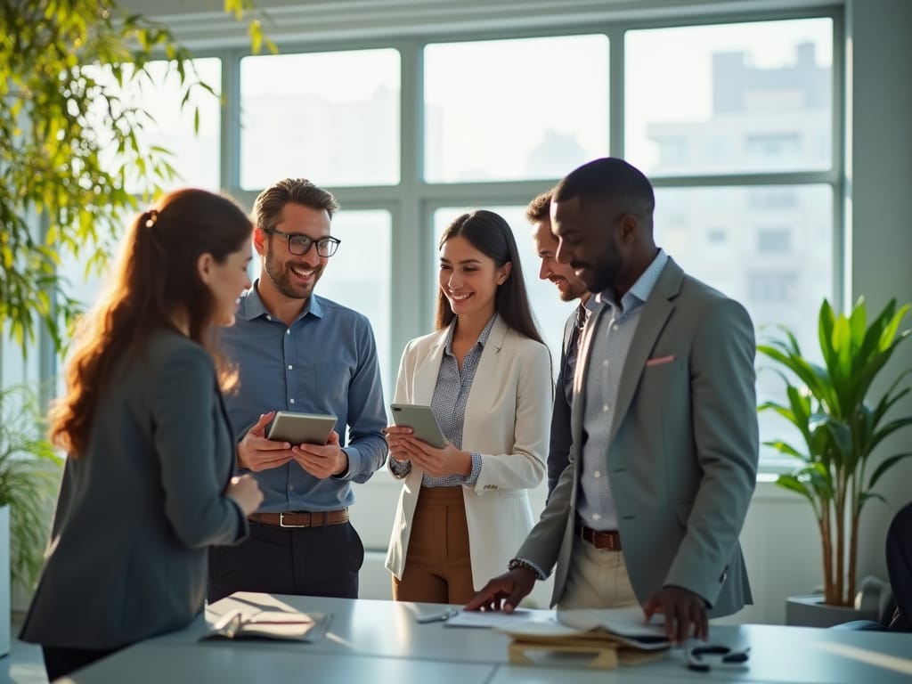 Business team discussing healthcare plans